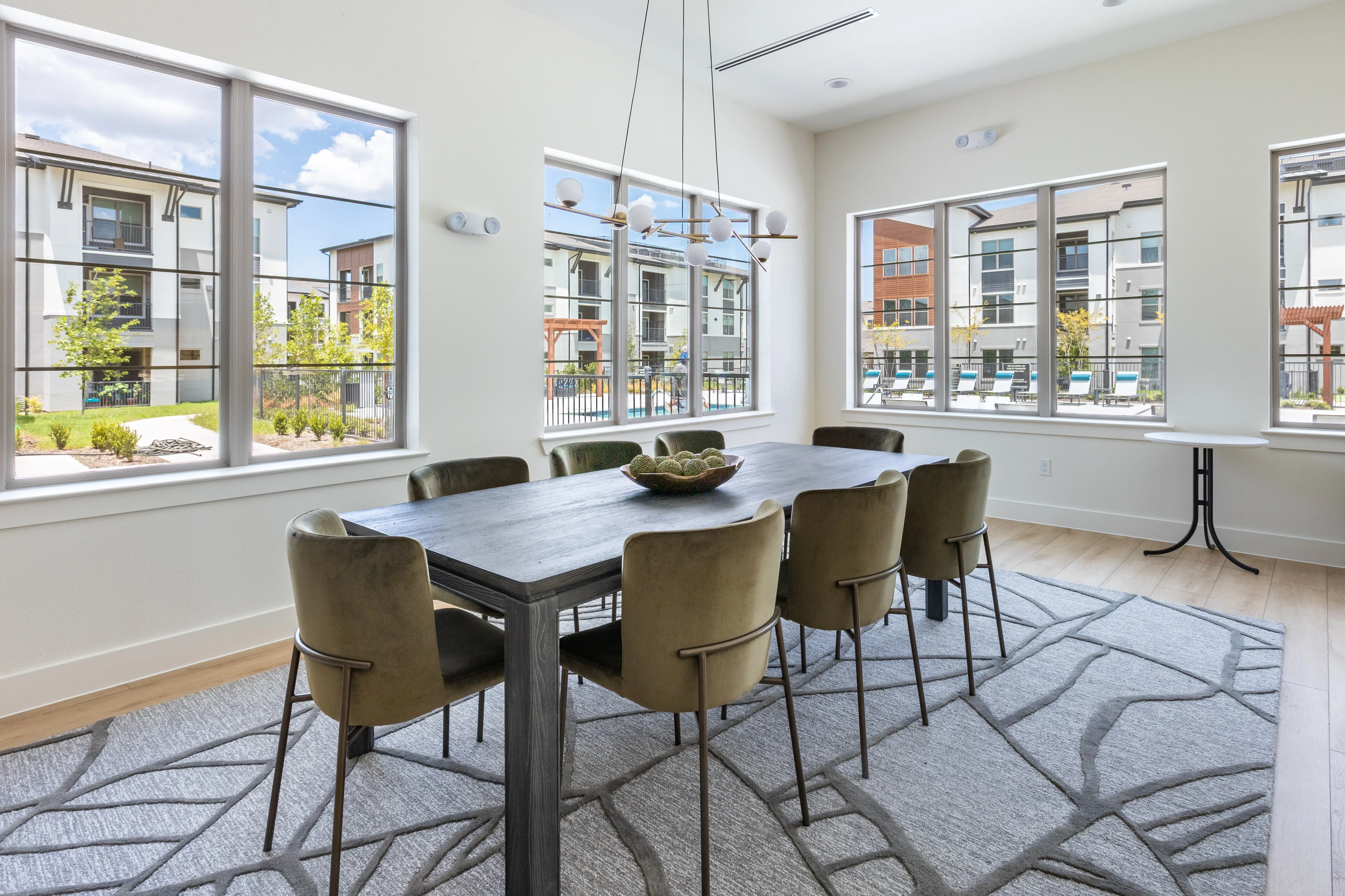 Clubroom dining area