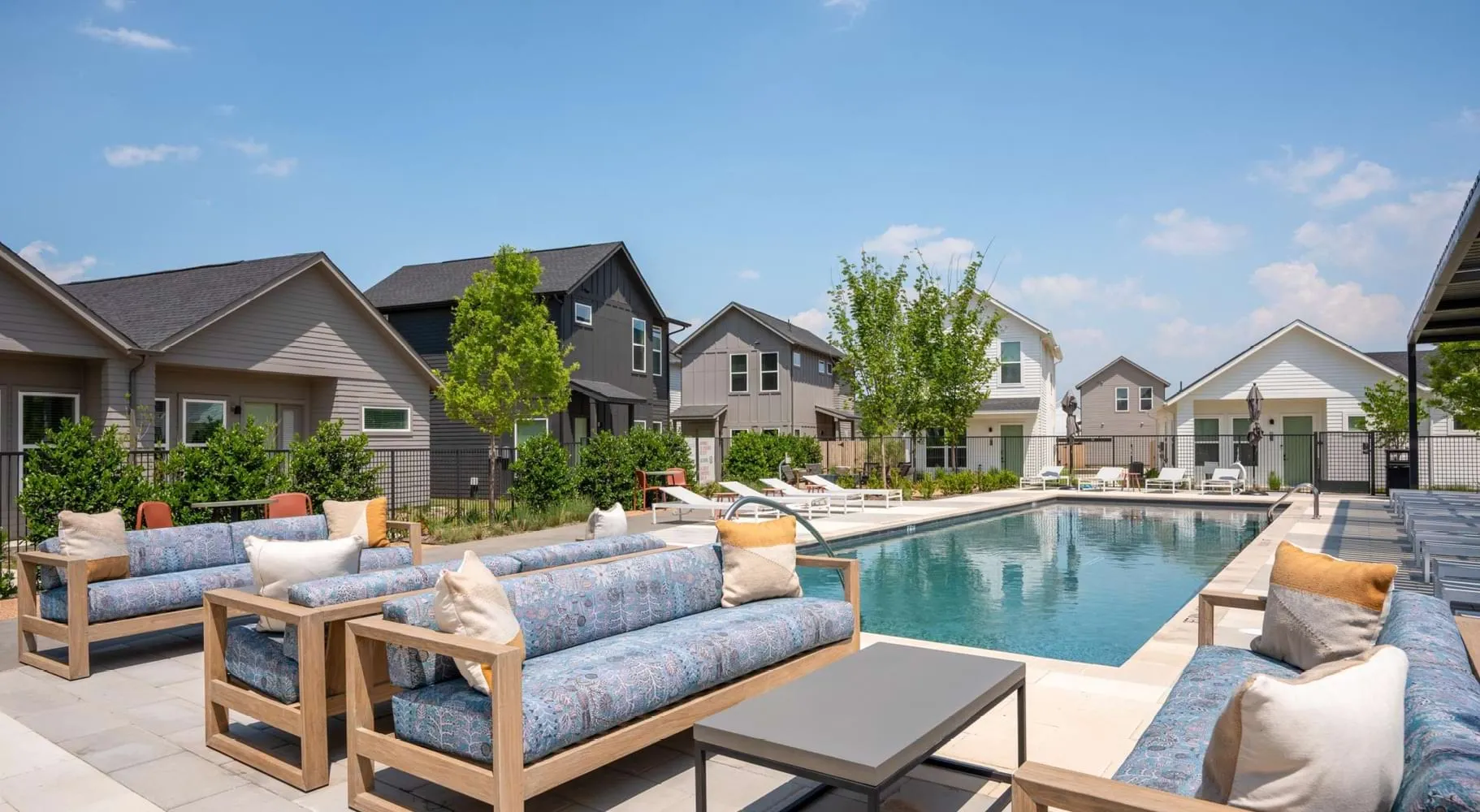 Poolside seating