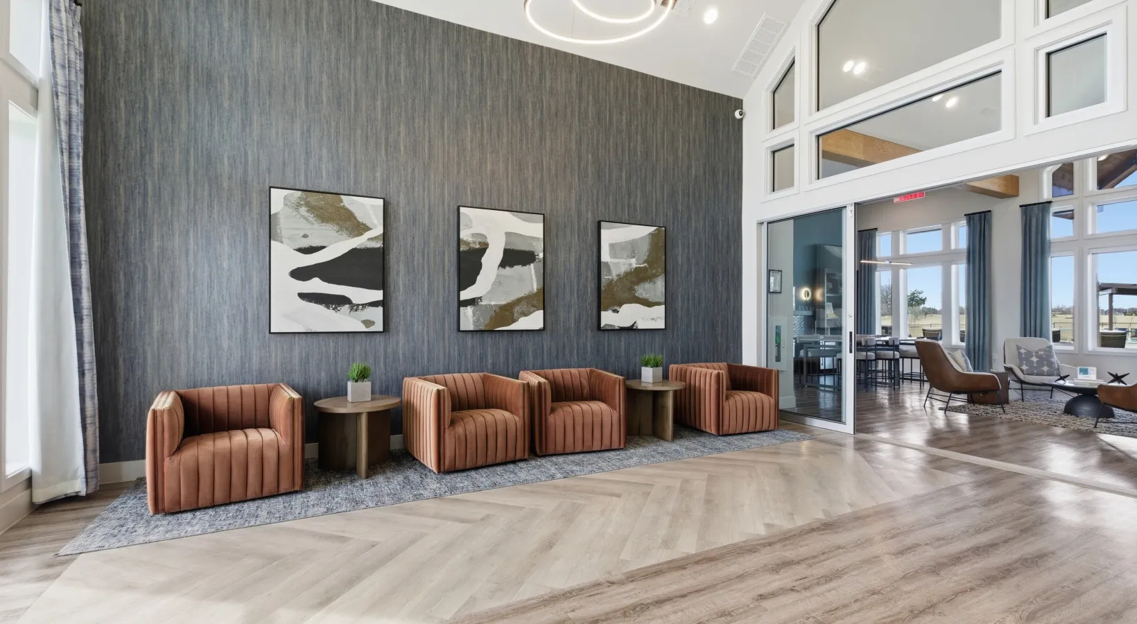 Leasing office waiting area