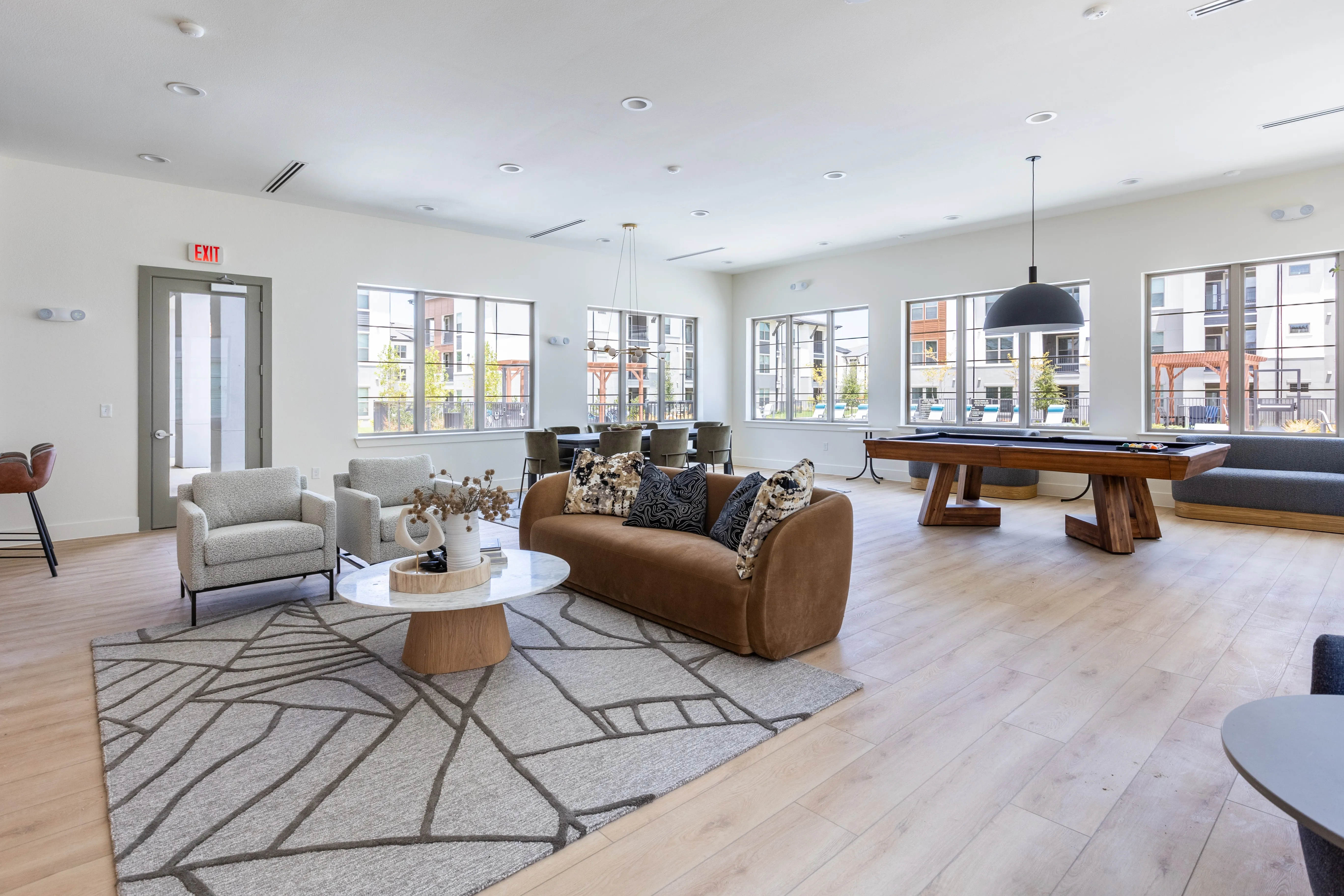 Clubroom lounge seating