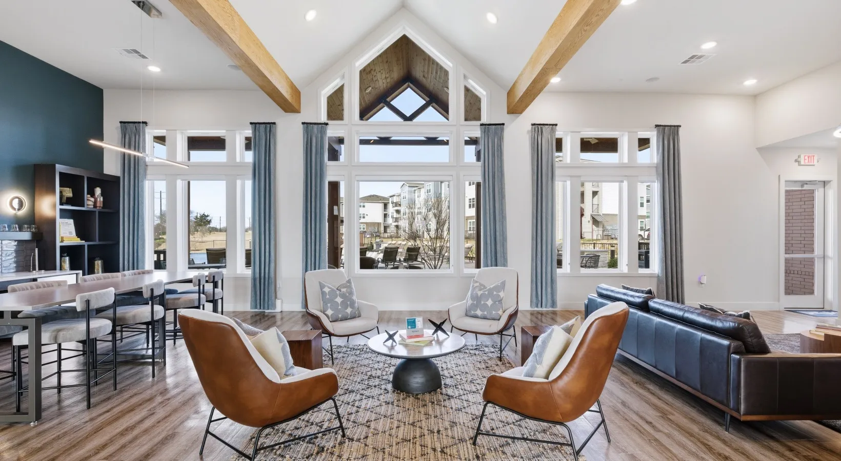 Resident clubhouse with cozy seating