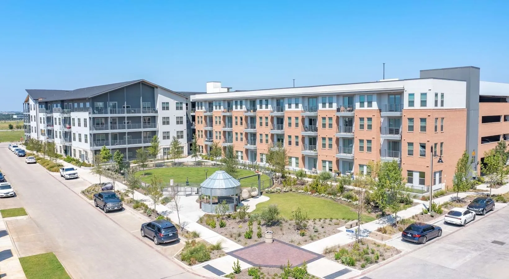 Aerial view of the community