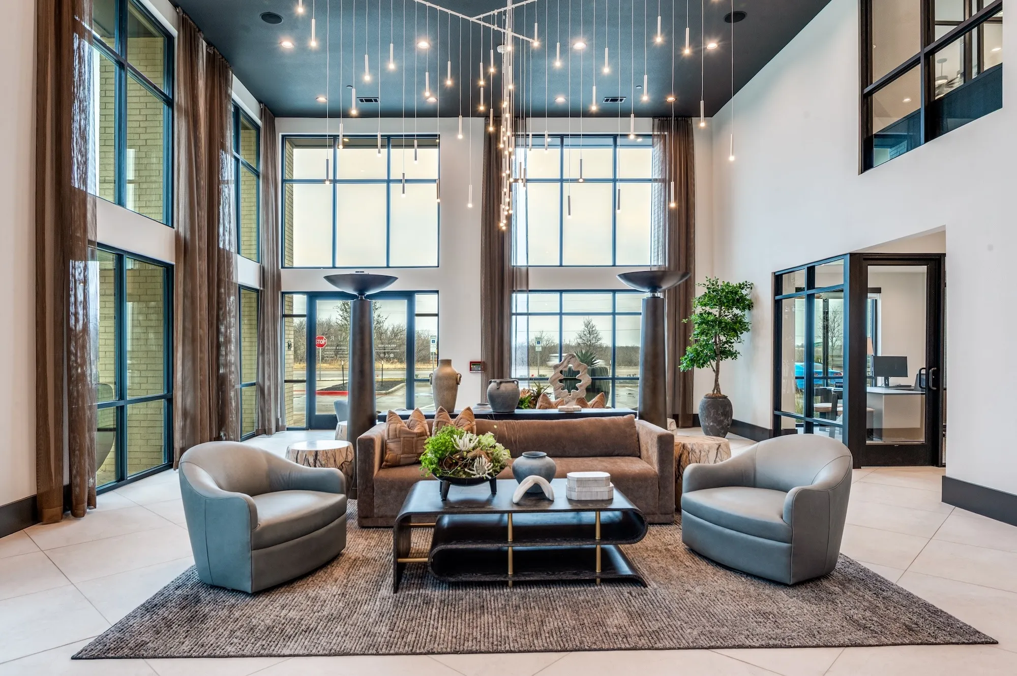 Resident lobby lounge seating