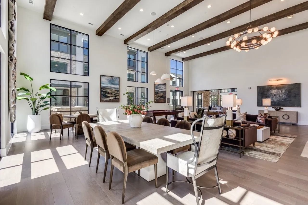 Clubhouse dining and gathering space