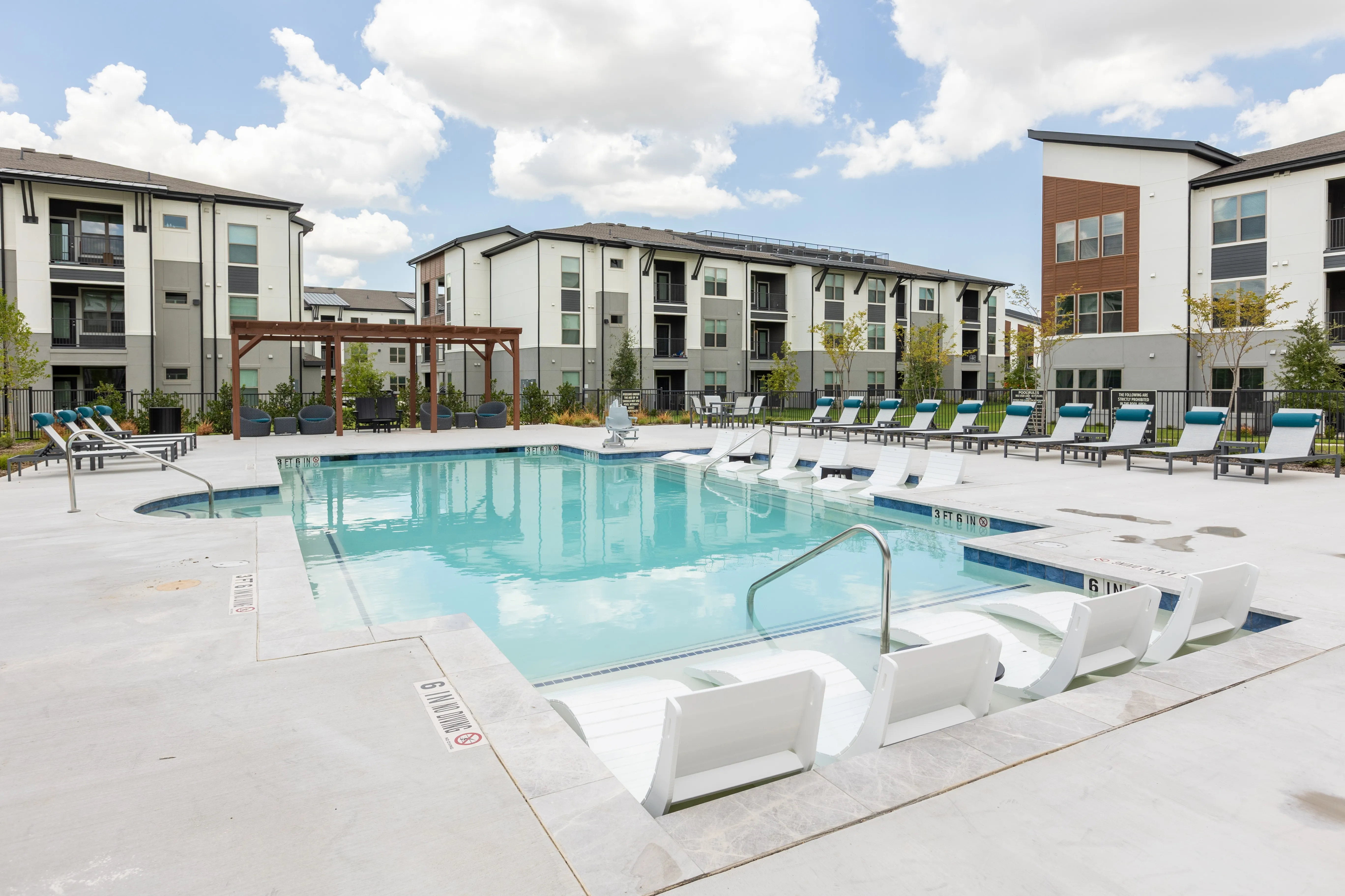 Resort-style pool and sundeck