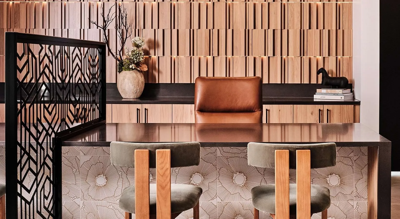 Coffee bar and work counter