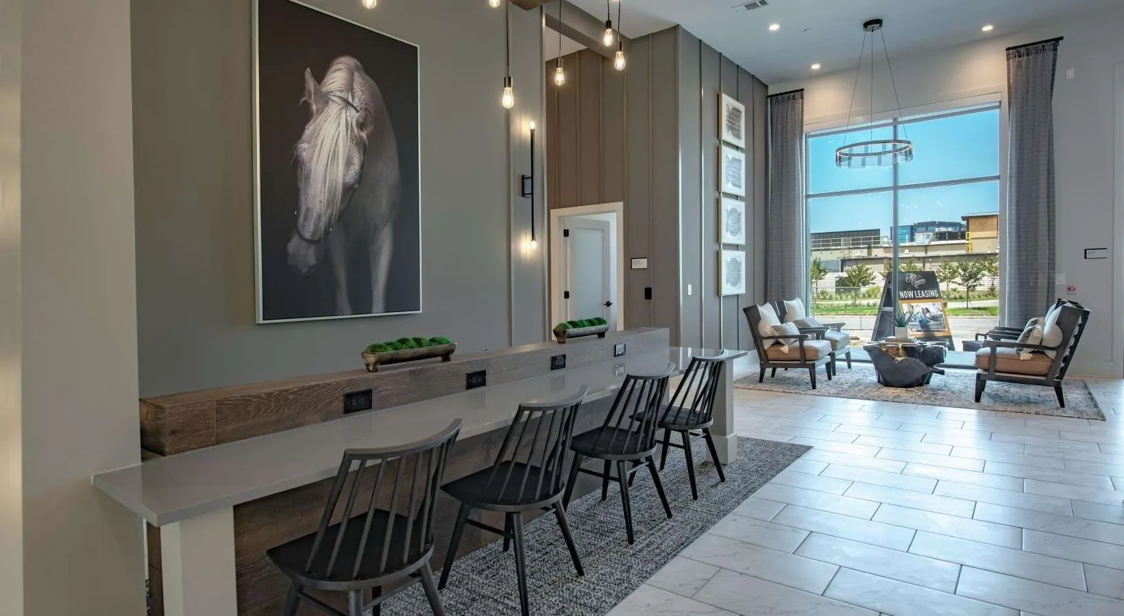 Clubhouse bar seating