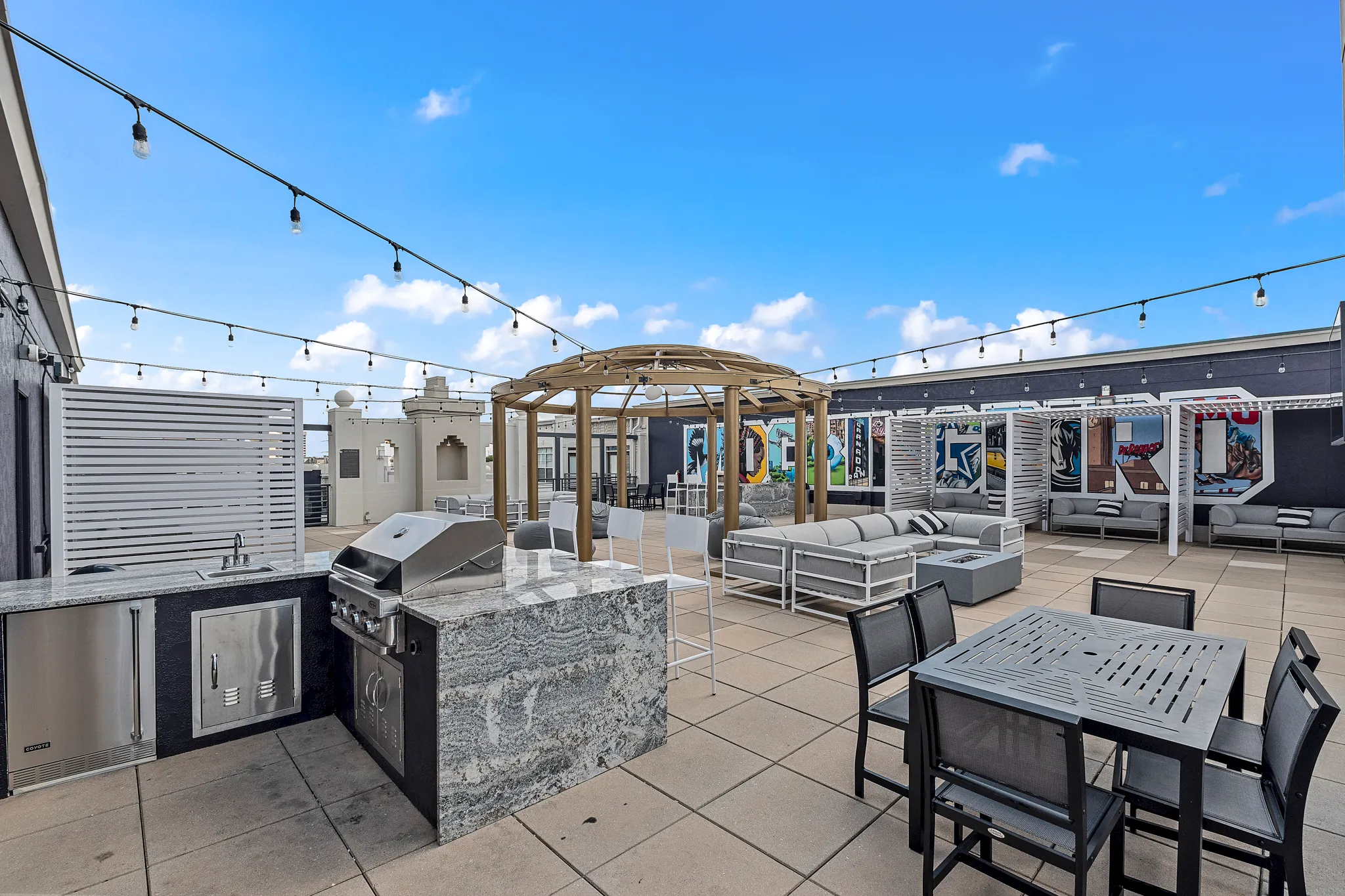 5 Mockingbird - Rooftop outdoor kitchen with grills