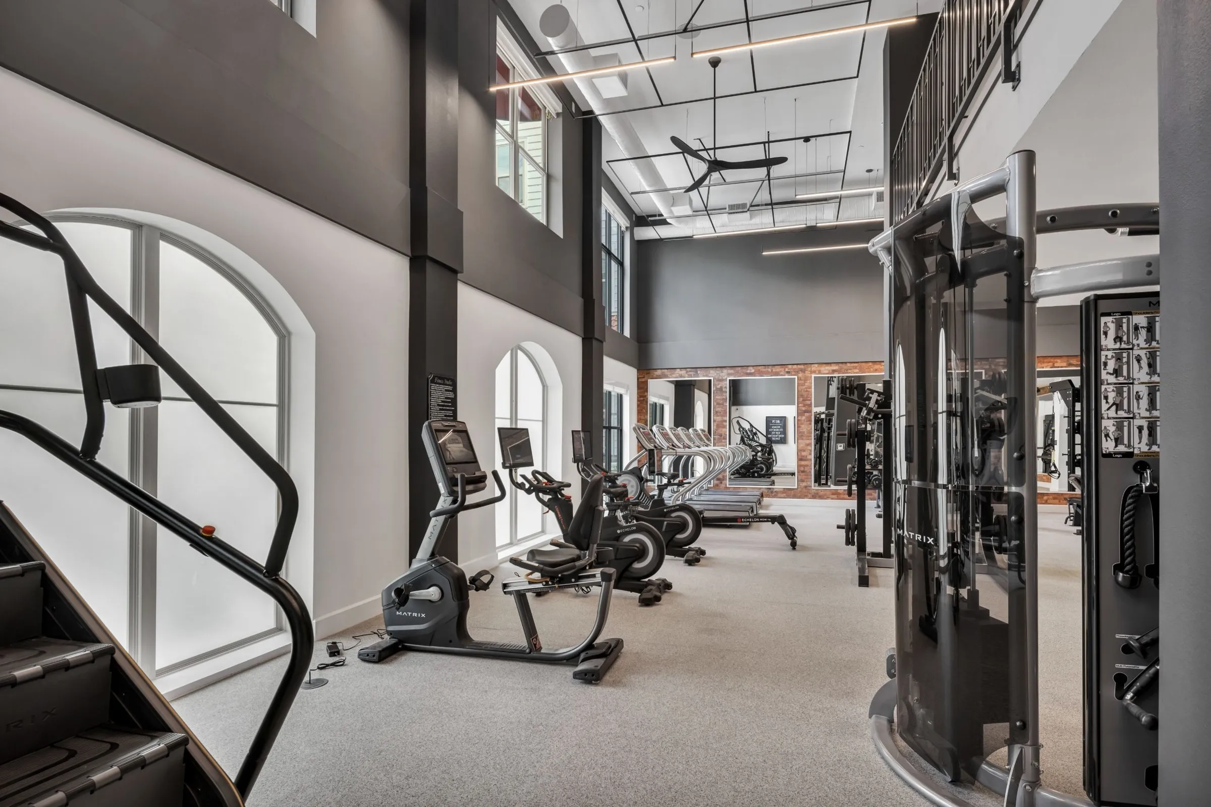 Ablon at Harbor Village - Gym with strength and cardio equipment