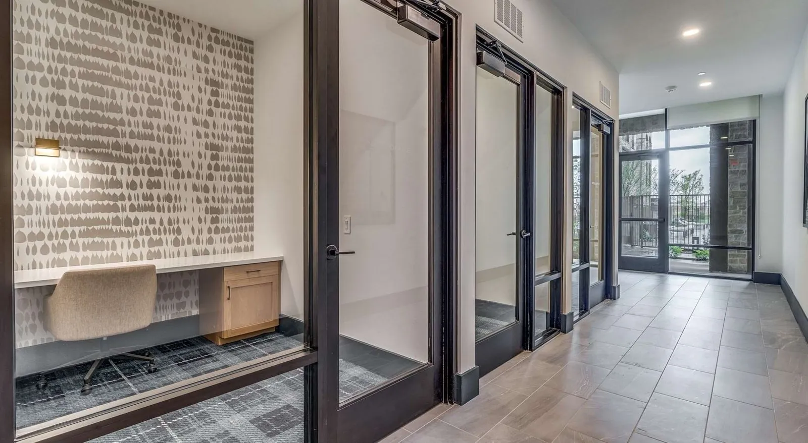 Private working spaces at Aven at the Cove