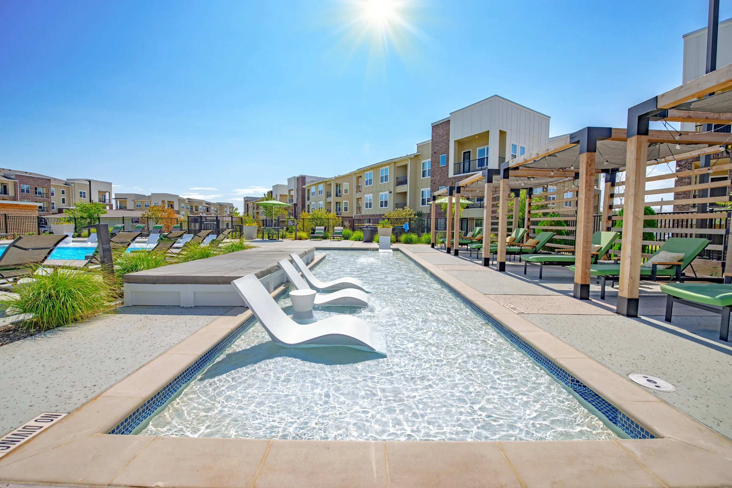 Two Sparkling Swimming Pools with Resort Atmosphere at Alta Denton Station