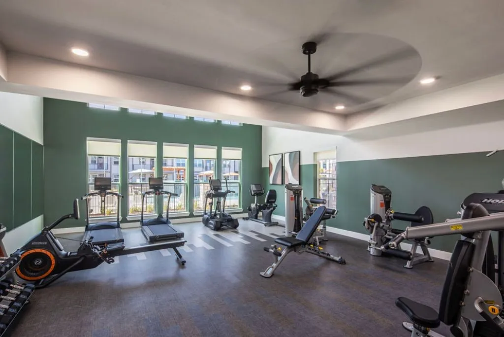 Affinity at Lewisville - Fitness center with cardio and strength equipment
