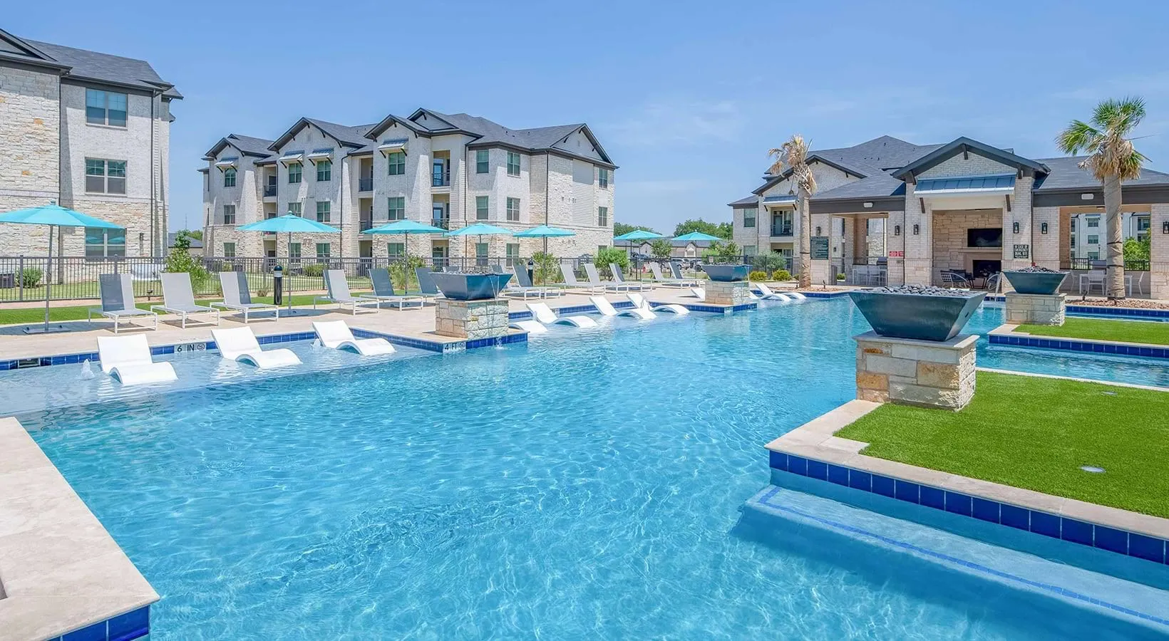Resort-style pool at The Beverley at Denton