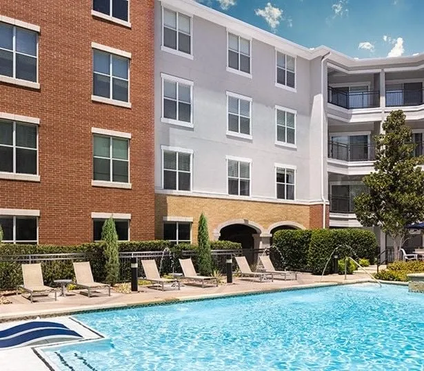 Brick Row Apartments - Apartments in Downtown Plano - swimming pool at Brick Row Apartments