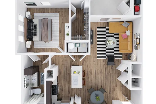 A-3 1 Bed 1 Bath – image 1