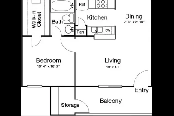 1 Bed 1 Bath A(80% Income Restricted) – image 1