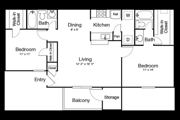 2 Bed 2 Bath B(80% Income Restricted – image 1