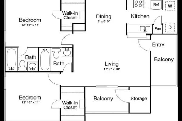 2 Bed 2 Bath B(80% Income Restricted) – image 1