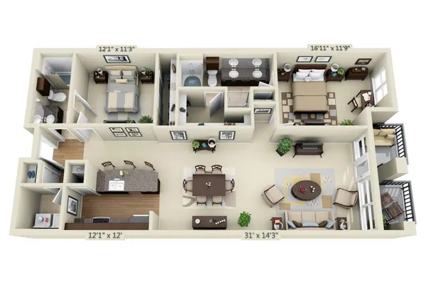 Apartment #AC - 7419 – image 1