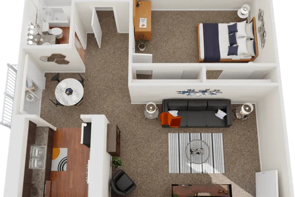 1 Bed 1 Bath - 1C – image 1
