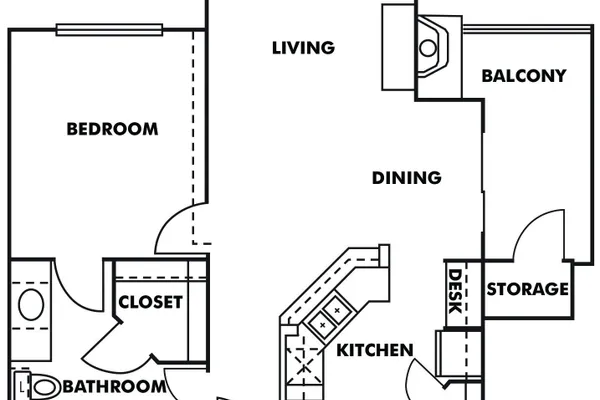 1BR/1BA · 770 sqft – image 1