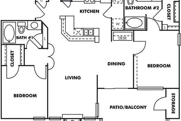 2BR/2BA · 1115 sqft – image 1