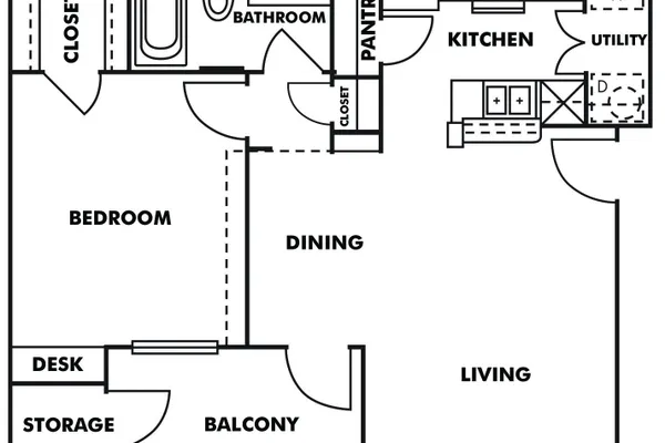 1BR/1BA · 665 sqft – image 1