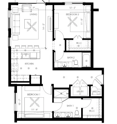 Two-Bedroom (B3) – image 1