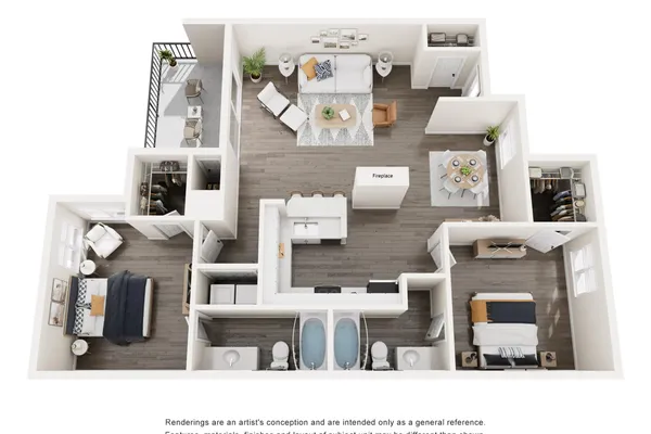 2BR/2BA · 960 sqft – image 1