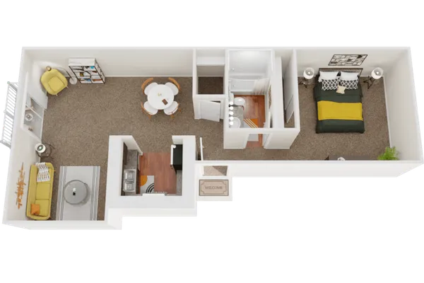 1 Bed 1 Bath - 1B2 – image 1