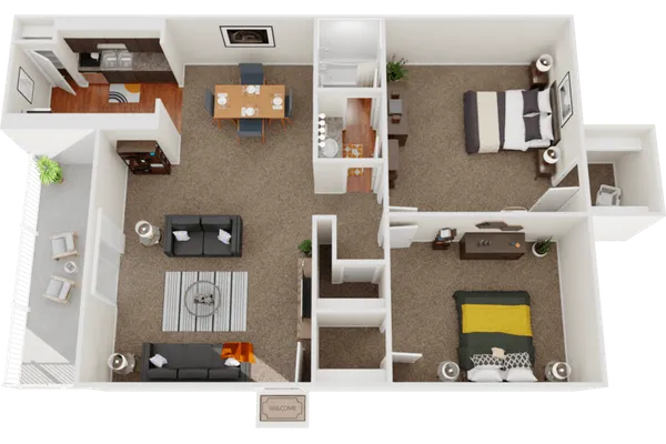 2 Bed 1 Bath - 2E – image 1