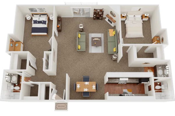 2 Bed 2 Bath - 2I – image 1